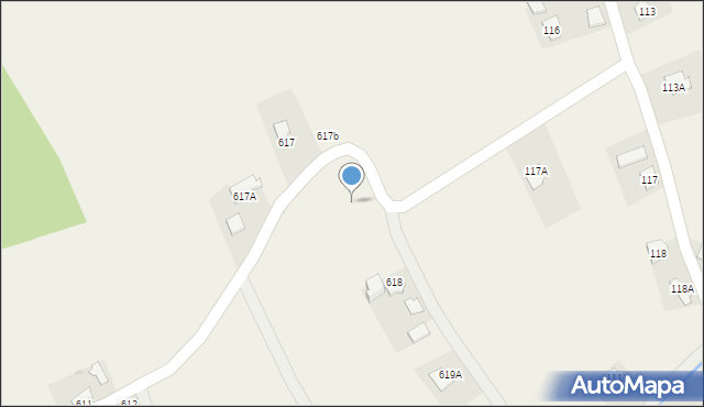 Zagorzyce, Zagorzyce, 618b, mapa Zagorzyce