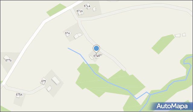 Zagorzyce, Zagorzyce, 674A, mapa Zagorzyce