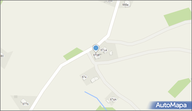 Zagorzyce, Zagorzyce, 675B, mapa Zagorzyce