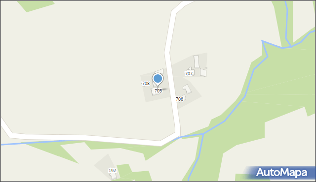 Zagorzyce, Zagorzyce, 705, mapa Zagorzyce