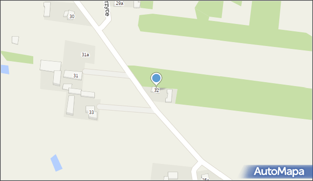 Zagórzyce, Zagórzyce, 32, mapa Zagórzyce