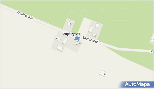 Zagórzyczki, Zagórzyczki, 6, mapa Zagórzyczki