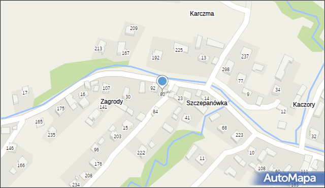 Zagorzyn, Zagorzyn, 80, mapa Zagorzyn