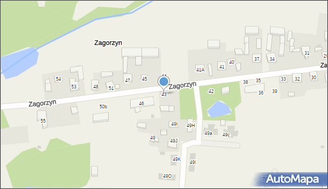 Zagorzyn, Zagorzyn, 43, mapa Zagorzyn