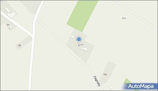 Zagroby, Zagroby, 31, mapa Zagroby