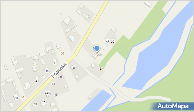 Zagroda, Zagroda, 2, mapa Zagroda