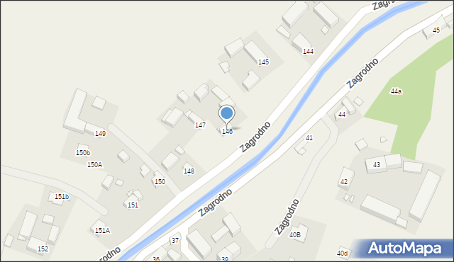 Zagrodno, Zagrodno, 146, mapa Zagrodno