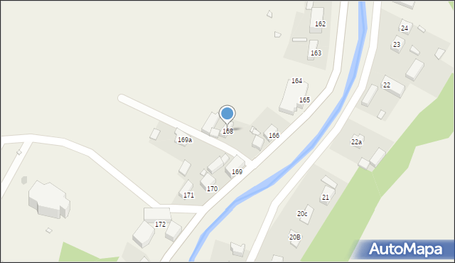 Zagrodno, Zagrodno, 168, mapa Zagrodno