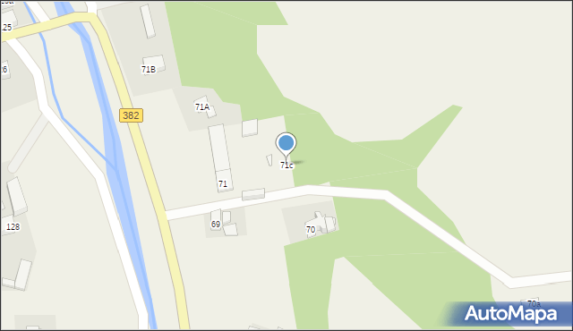 Zagrodno, Zagrodno, 71c, mapa Zagrodno