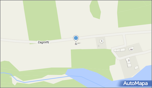Zagrody, Zagrody, 6b, mapa Zagrody