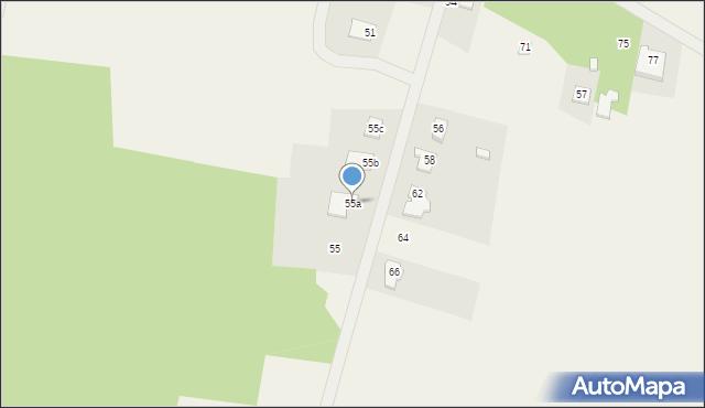 Zagruszany, Zagruszany, 55a, mapa Zagruszany