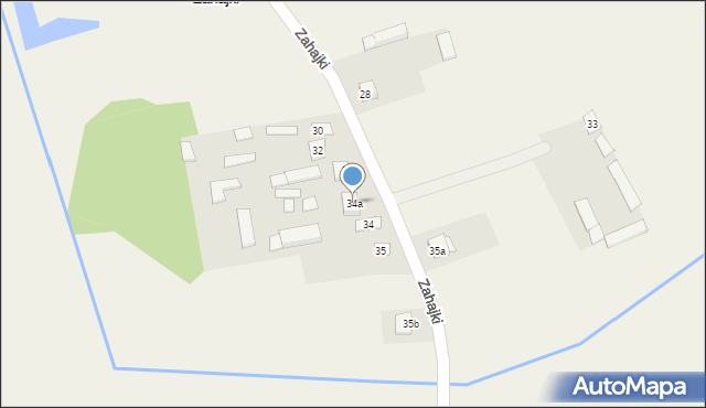 Zahajki, Zahajki, 34a, mapa Zahajki