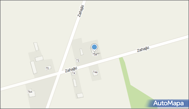 Zahajki, Zahajki, 73a, mapa Zahajki