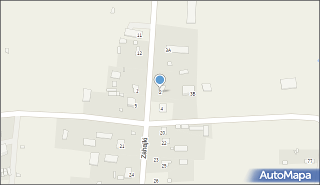 Zahajki, Zahajki, 2, mapa Zahajki