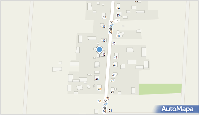 Zahajki, Zahajki, 44, mapa Zahajki