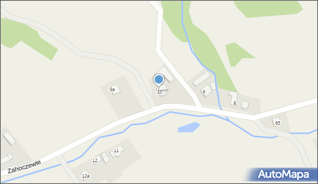 Zahoczewie, Zahoczewie, 10, mapa Zahoczewie