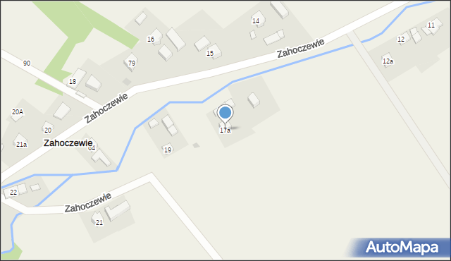 Zahoczewie, Zahoczewie, 17a, mapa Zahoczewie