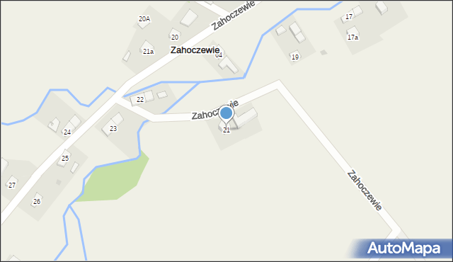Zahoczewie, Zahoczewie, 21, mapa Zahoczewie
