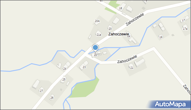 Zahoczewie, Zahoczewie, 22, mapa Zahoczewie