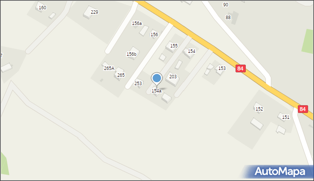 Zahutyń, Zahutyń, 154a, mapa Zahutyń