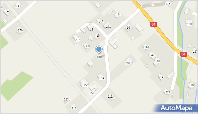 Zahutyń, Zahutyń, 15B, mapa Zahutyń