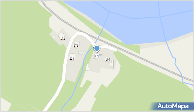 Zahutyń, Zahutyń, 170, mapa Zahutyń