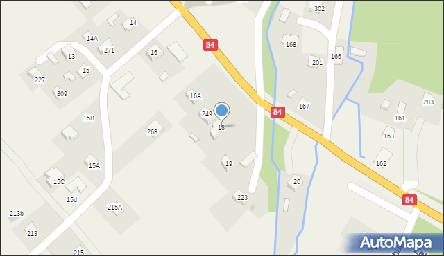 Zahutyń, Zahutyń, 18, mapa Zahutyń