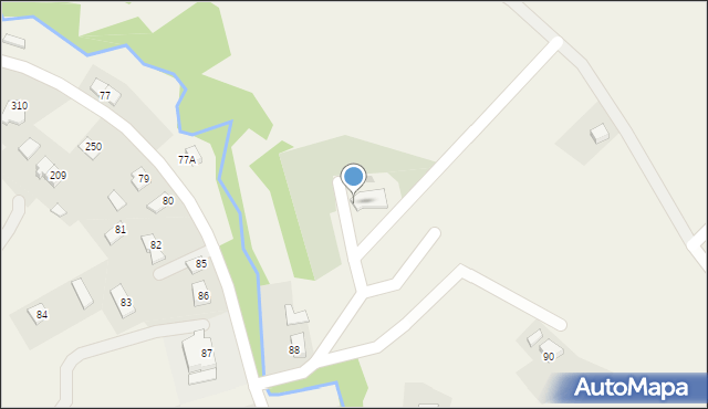 Zahutyń, Zahutyń, 89, mapa Zahutyń