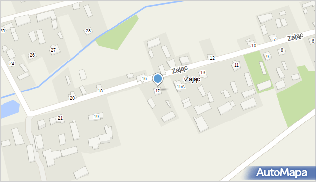Zając, Zając, 17, mapa Zając
