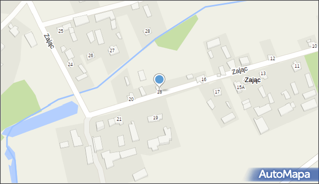 Zając, Zając, 18, mapa Zając