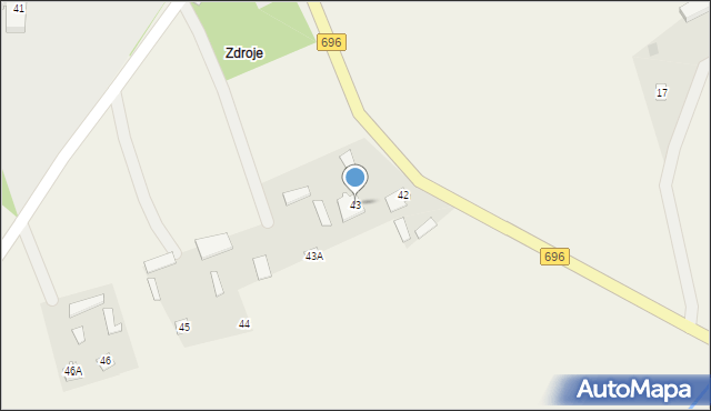 Zając, Zając, 43, mapa Zając