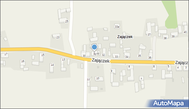 Zajączek, Zajączek, 31, mapa Zajączek