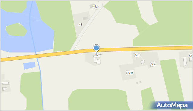 Zajączek, Zajączek, 57, mapa Zajączek