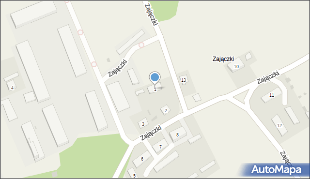 Zajączki, Zajączki, 1, mapa Zajączki