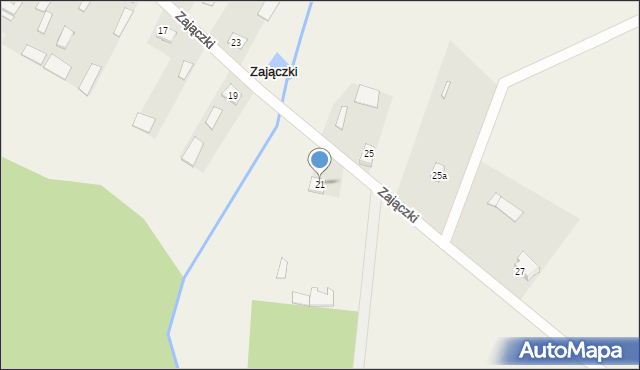 Zajączki, Zajączki, 21, mapa Zajączki