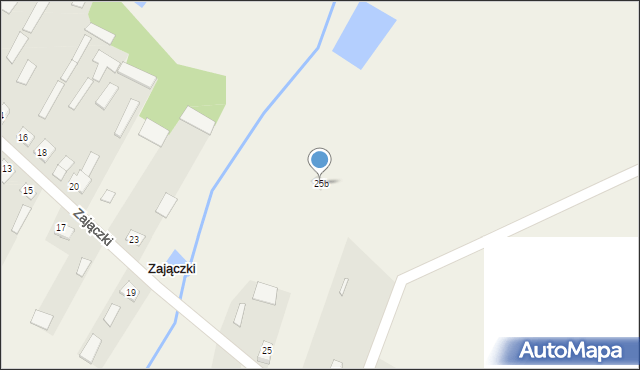 Zajączki, Zajączki, 25b, mapa Zajączki