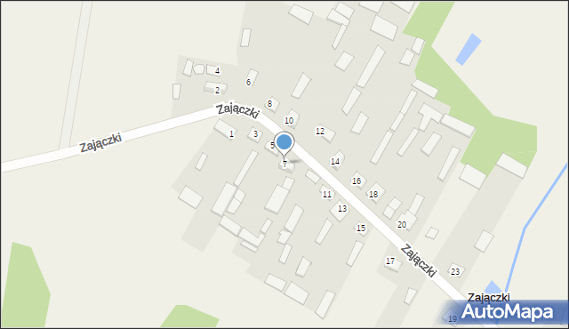 Zajączki, Zajączki, 7, mapa Zajączki