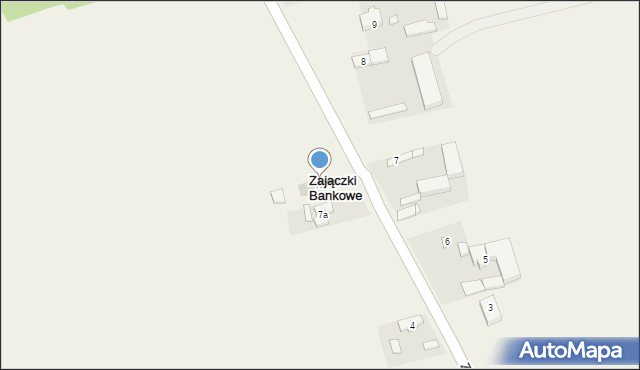 Zajączki Bankowe, Zajączki Bankowe, 7b, mapa Zajączki Bankowe