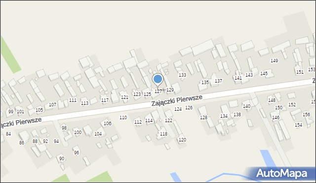 Zajączki Pierwsze, Zajączki Pierwsze, 127, mapa Zajączki Pierwsze