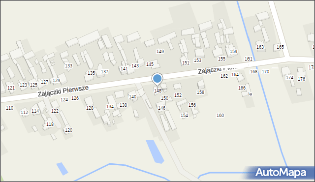 Zajączki Pierwsze, Zajączki Pierwsze, 148, mapa Zajączki Pierwsze