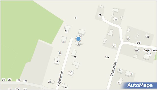 Zajączków, Zajączków, 3h, mapa Zajączków