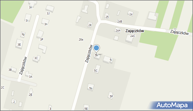 Zajączków, Zajączków, 5h, mapa Zajączków