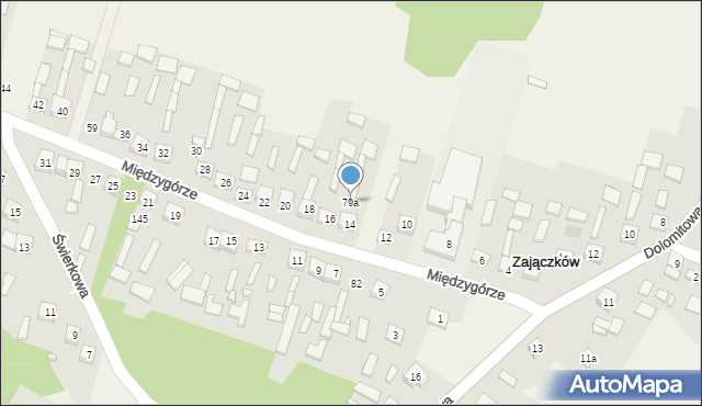 Zajączków, Zajączków, 79a, mapa Zajączków