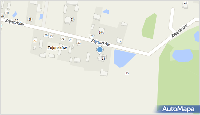 Zajączków, Zajączków, 19, mapa Zajączków