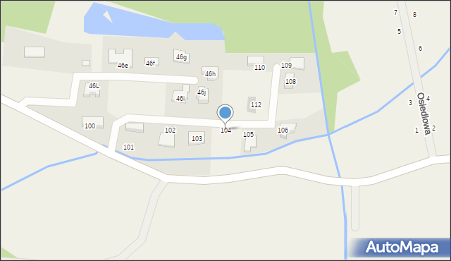 Zajączków, Zajączków, 104, mapa Zajączków