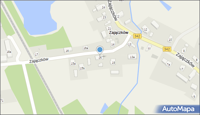 Zajączków, Zajączków, 15, mapa Zajączków