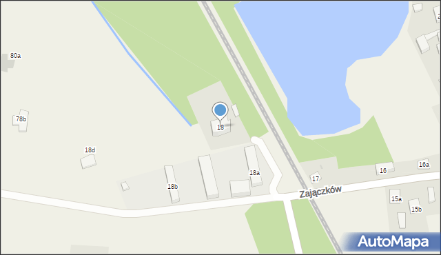 Zajączków, Zajączków, 18, mapa Zajączków
