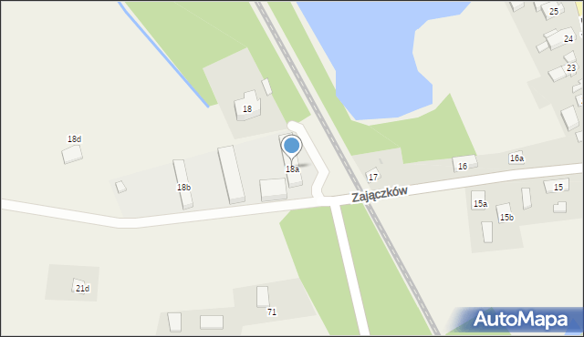 Zajączków, Zajączków, 18a, mapa Zajączków