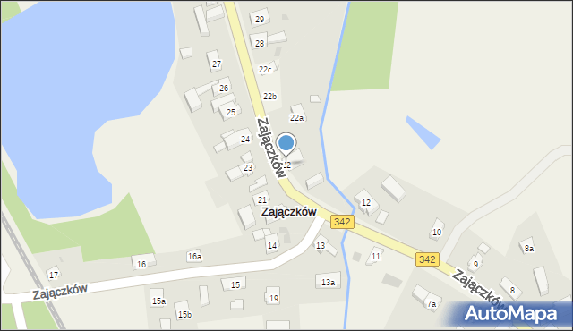 Zajączków, Zajączków, 22, mapa Zajączków