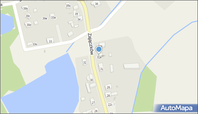 Zajączków, Zajączków, 31a, mapa Zajączków
